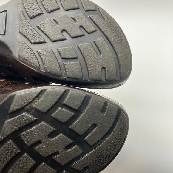 b.ø.c Brown Leather Clogs Slides Studded Buckle Comfort Shoes Women’s 8 BC6650 - Picture 12 of 13